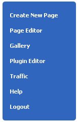 GDI Site Builder Menu
